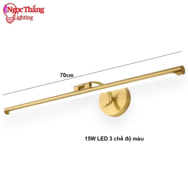 Đèn Rọi Tranh Rọi Gương 70cm Bảo Hành 24 Tháng Trang Trí Trong Nhà Led 3 Màu 15W RT5691 Ngọc Thắng - Hình ảnh 4