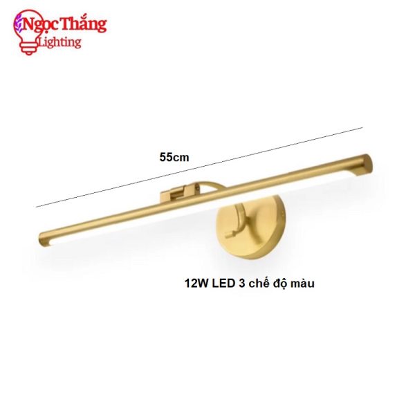 Đèn Rọi Tranh Rọi Gương 70cm Bảo Hành 24 Tháng Trang Trí Trong Nhà Led 3 Màu 15W RT5691 Ngọc Thắng - Hình ảnh 5