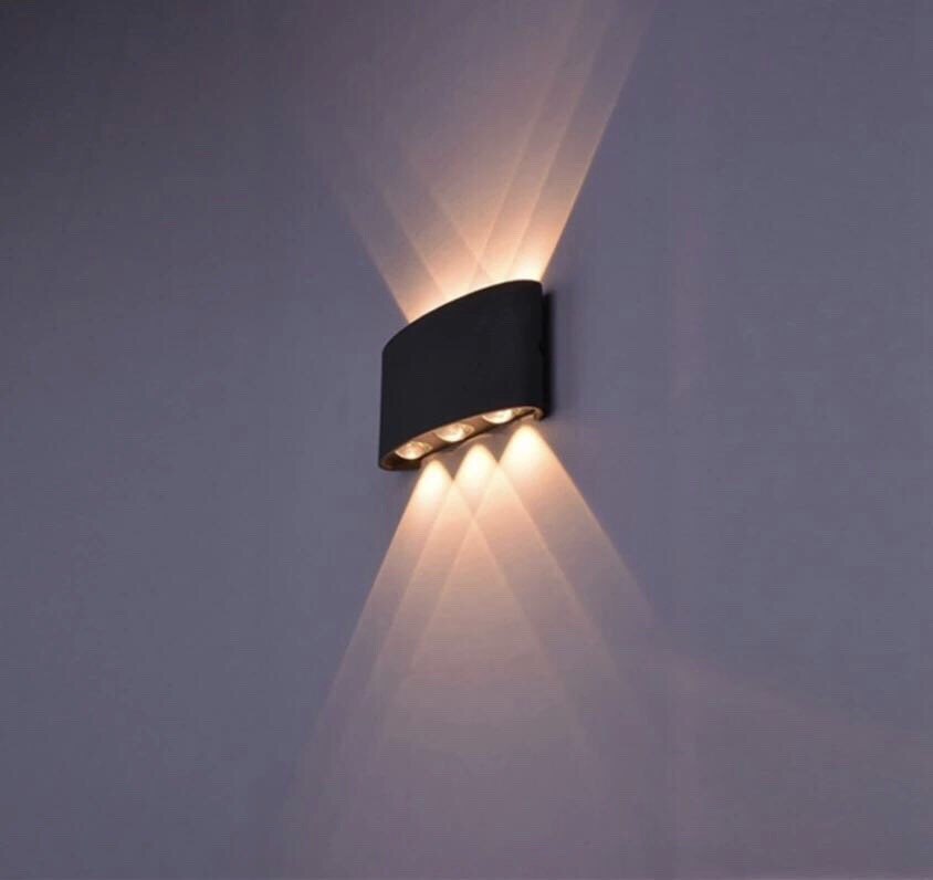 Đèn Led 8 Tia treo tường trang trí trong nhà ngoài trời Led 8W 220V VNT624 Ngọc Thắng - Image 12
