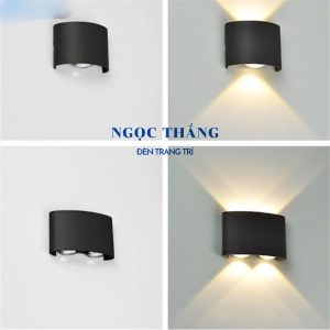 Đèn Led 8 Tia treo tường trang trí trong nhà ngoài trời Led 8W 220V VNT624 Ngọc Thắng