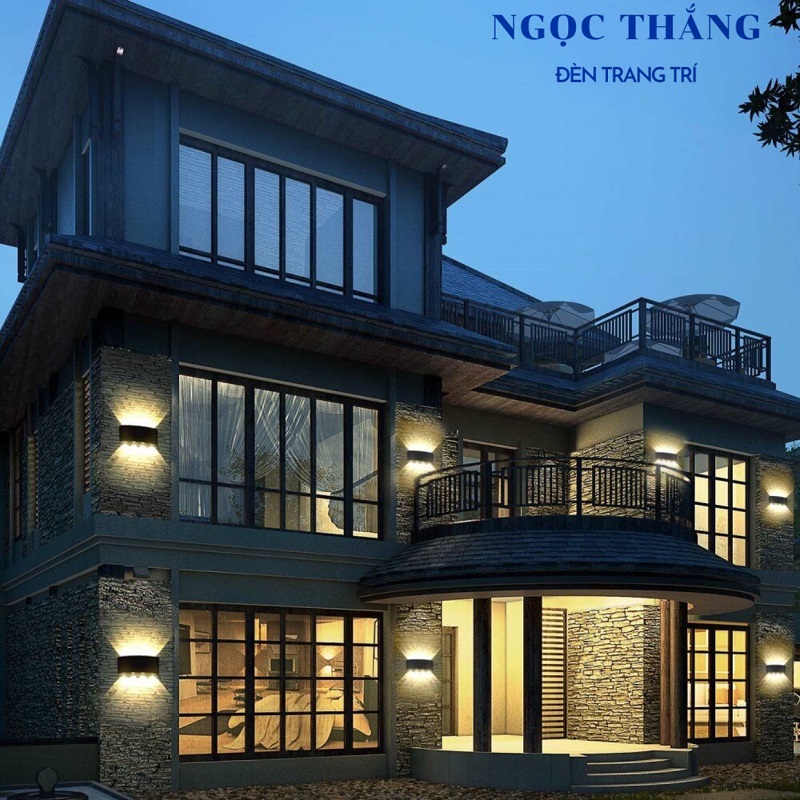 Đèn Led 8 Tia treo tường trang trí trong nhà ngoài trời Led 8W 220V VNT624 Ngọc Thắng - Image 13