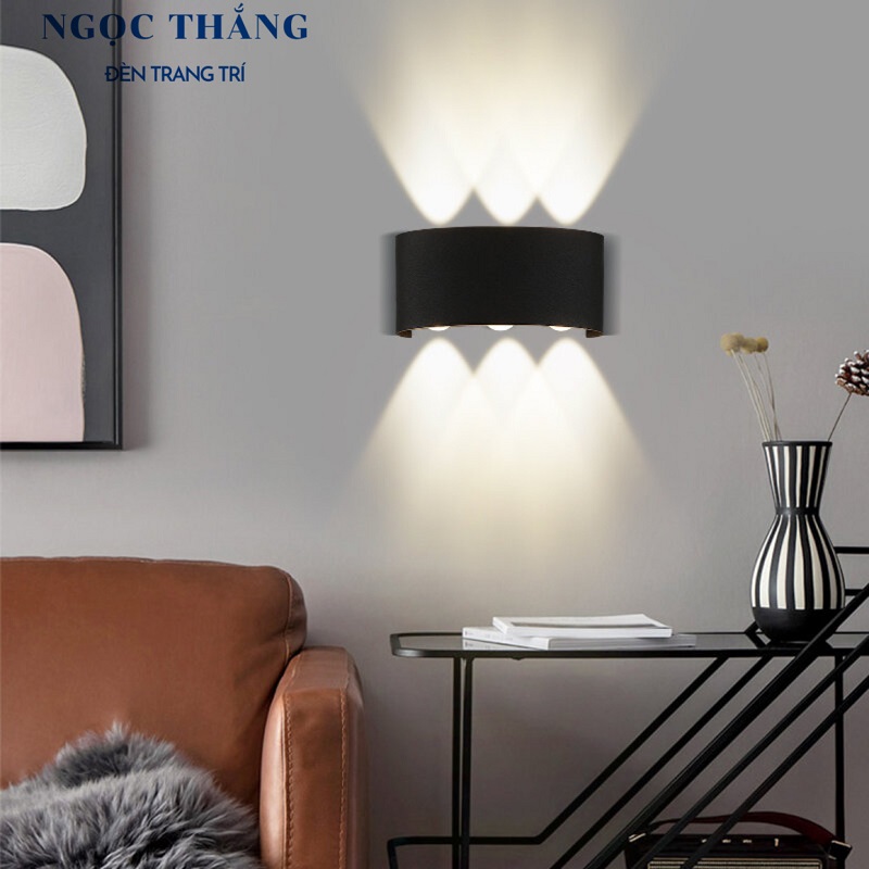 Đèn Led 8 Tia treo tường trang trí trong nhà ngoài trời Led 8W 220V VNT624 Ngọc Thắng - Image 14