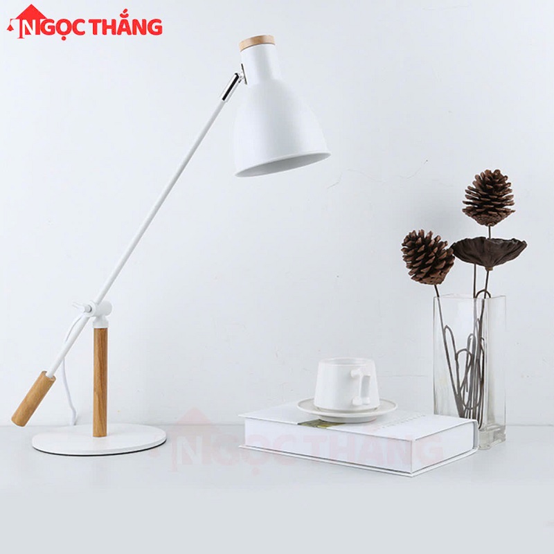 Đèn bàn phòng ngủ trang trí bàn làm việc DB14 Đen Ngọc Thắng (Kèm bóng Led 12W ánh sáng vàng) - Ảnh 11