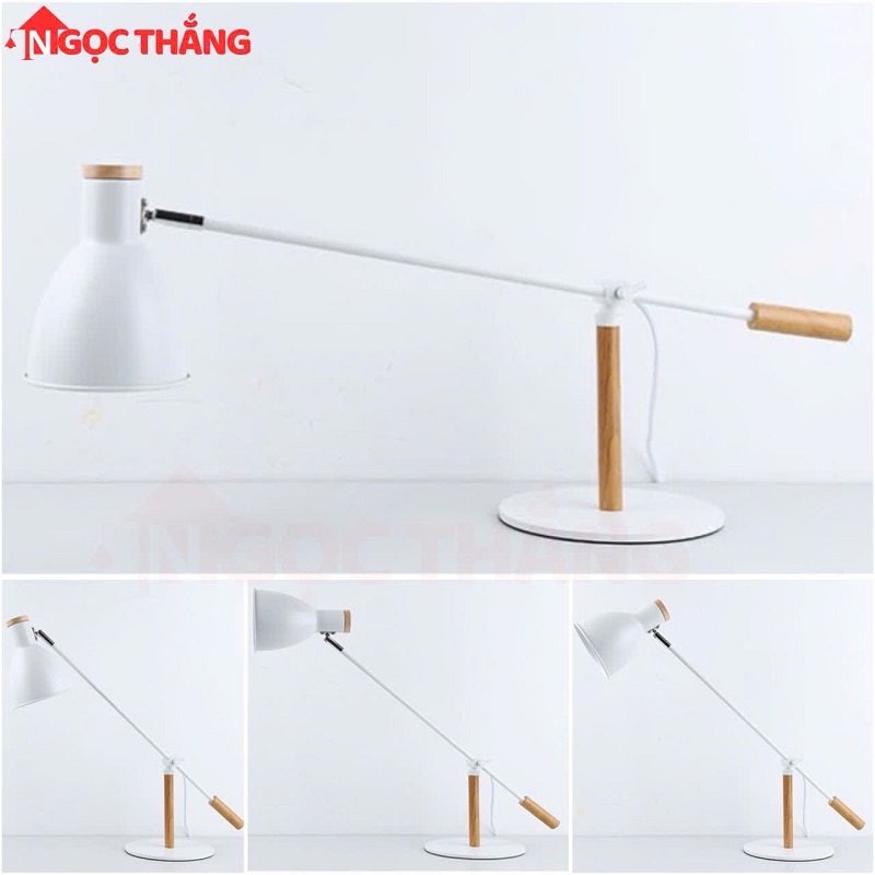 Đèn bàn phòng ngủ trang trí bàn làm việc DB14 Đen Ngọc Thắng (Kèm bóng Led 12W ánh sáng vàng) - Ảnh 12