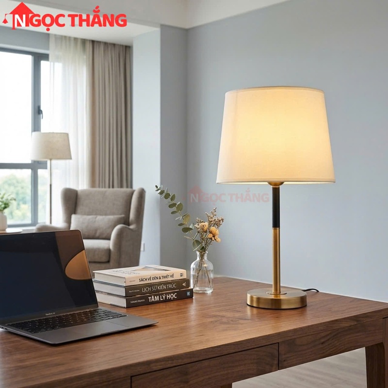 Đèn để bàn học làm việc phòng ngủ phòng khách ĐB6074 Ngọc Thắng (Tặng kèm một bóng Led Bulb 9W) - Ảnh 2