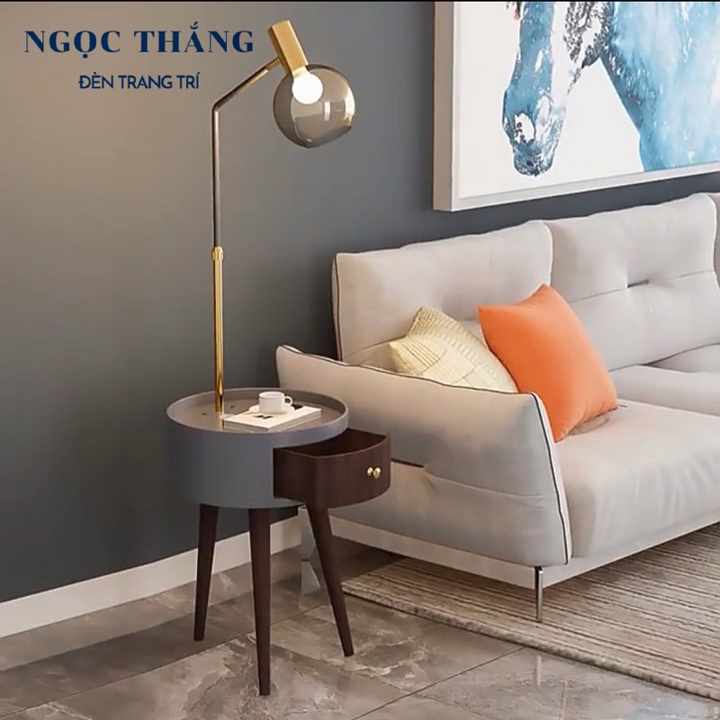 Đèn Cây Đứng Đọc Sách Trang Trí Phòng Khách Phòng Ngủ DC728 Ngọc Thắng (Tặng kèm một bóng Led Bulb 12W ánh sáng vàng) - Image 5