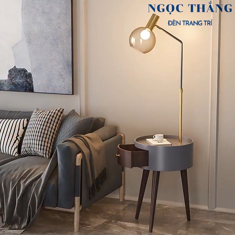 Đèn Cây Đứng Đọc Sách Trang Trí Phòng Khách Phòng Ngủ DC728 Ngọc Thắng (Tặng kèm một bóng Led Bulb 12W ánh sáng vàng) - Image 4
