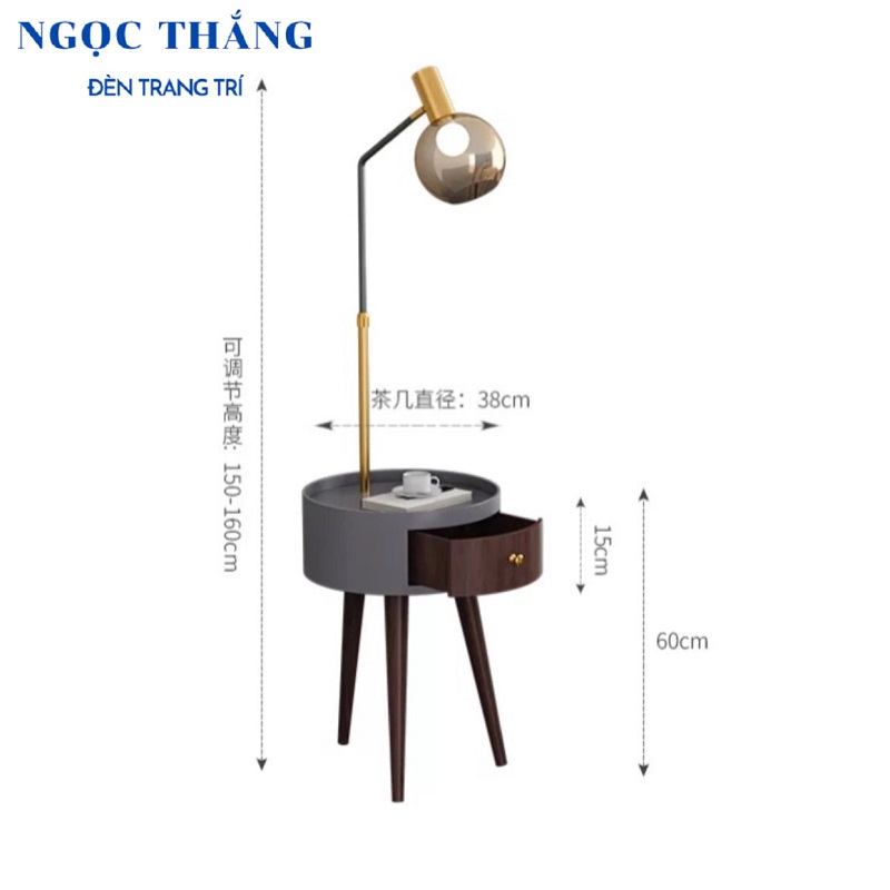 Đèn Cây Đứng Đọc Sách Trang Trí Phòng Khách Phòng Ngủ DC728 Ngọc Thắng (Tặng kèm một bóng Led Bulb 12W ánh sáng vàng) - Image 15