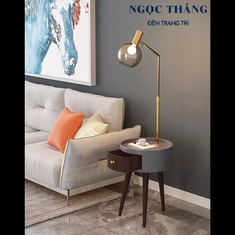 Đèn Cây Đứng Đọc Sách Trang Trí Phòng Khách Phòng Ngủ DC728 Ngọc Thắng (Tặng kèm một bóng Led Bulb 12W ánh sáng vàng) - Image 14