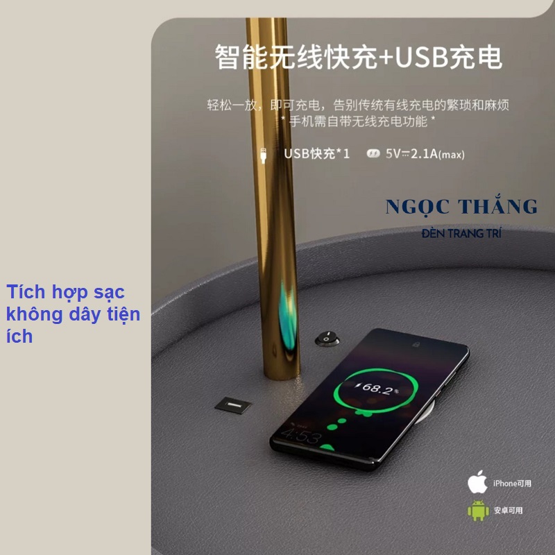 Đèn Cây Đứng Đọc Sách Trang Trí Phòng Khách Phòng Ngủ DC728 Ngọc Thắng (Tặng kèm một bóng Led Bulb 12W ánh sáng vàng) - Image 9
