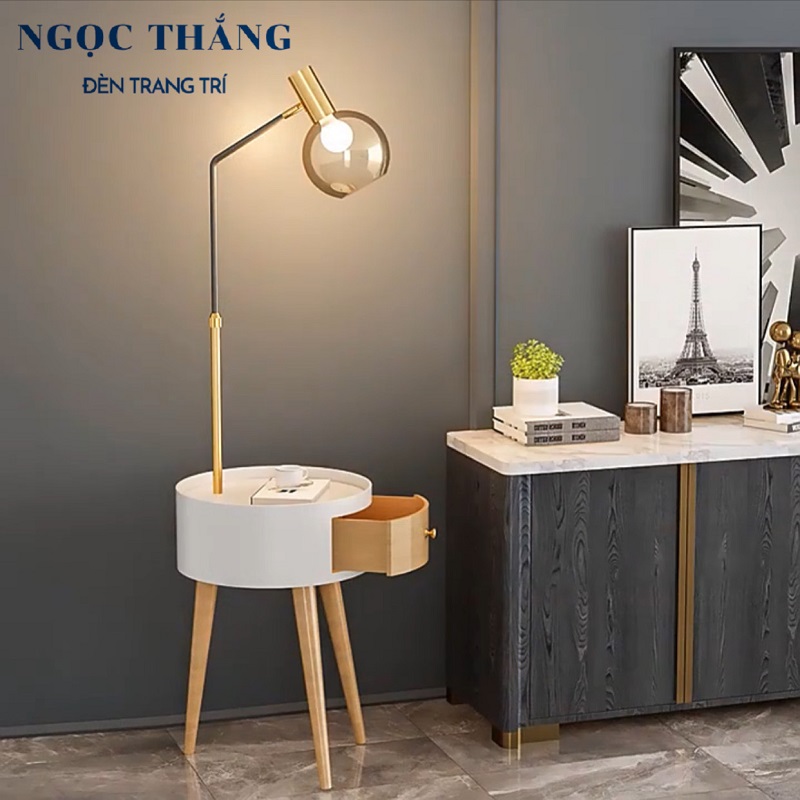 Đèn Cây Đứng Đọc Sách Trang Trí Phòng Khách Phòng Ngủ DC728 Ngọc Thắng (Tặng kèm một bóng Led Bulb 12W ánh sáng vàng) - Image 16