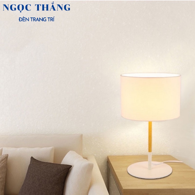Đèn bàn Ø28cm x H40cm trang trí phòng ngủ DB597 Ngọc Thắng (Tặng bóng Led 4W ánh sáng vàng) - Image 5