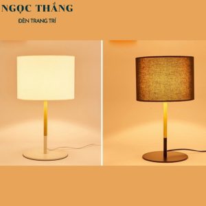 Đèn bàn Ø28cm x H40cm trang trí phòng ngủ DB597 Ngọc Thắng (Tặng bóng Led 4W ánh sáng vàng)
