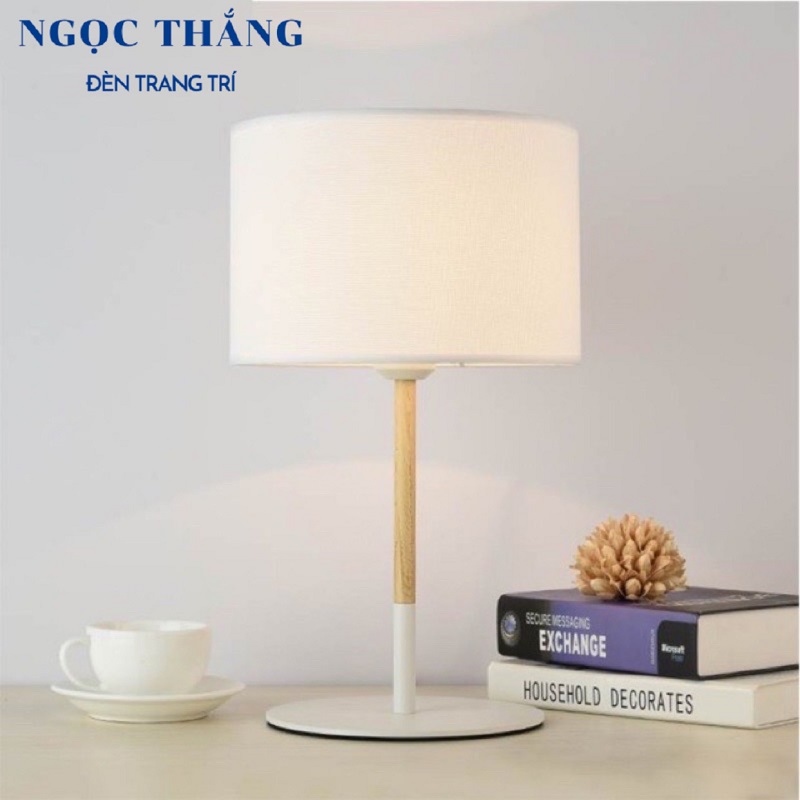 Đèn bàn Ø28cm x H40cm trang trí phòng ngủ DB597 Ngọc Thắng (Tặng bóng Led 4W ánh sáng vàng) - Image 12