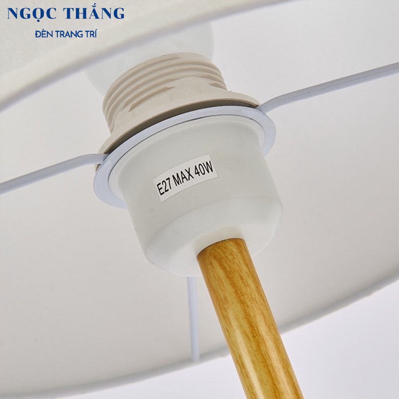 Đèn bàn Ø28cm x H40cm trang trí phòng ngủ DB597 Ngọc Thắng (Tặng bóng Led 4W ánh sáng vàng) - Image 10