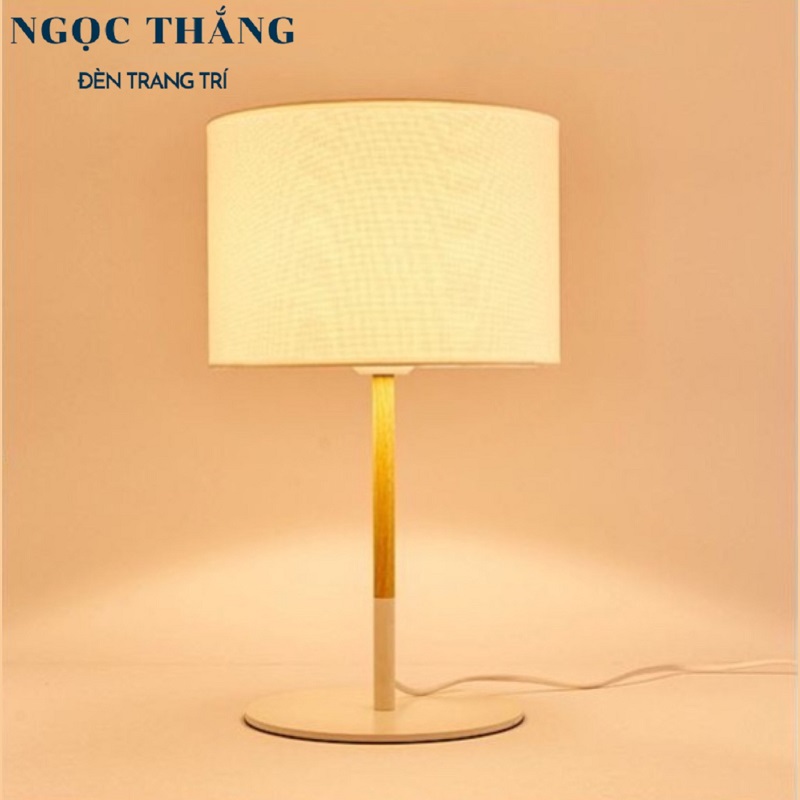 Đèn bàn Ø28cm x H40cm trang trí phòng ngủ DB597 Ngọc Thắng (Tặng bóng Led 4W ánh sáng vàng) - Image 8