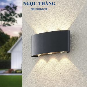 Đèn Led treo tường hắt tường trang trí ngoài trời trong nhà 6 bóng Led 220V VNT621 Ngọc Thắng