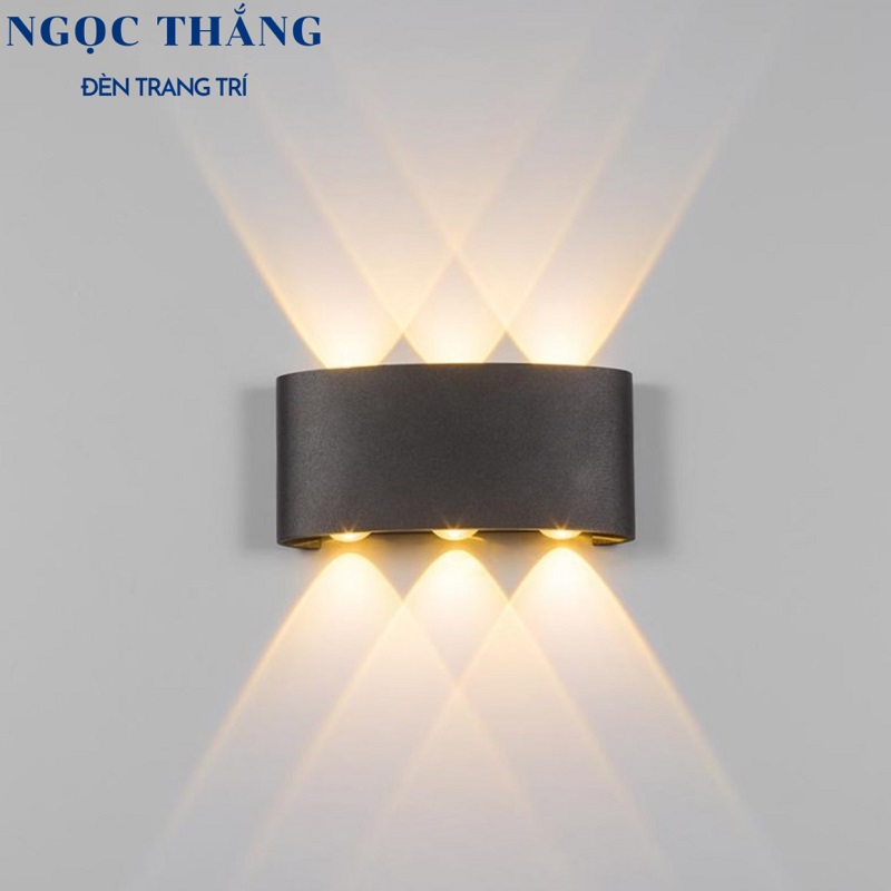 Đèn Led 8 Tia treo tường trang trí trong nhà ngoài trời Led 8W 220V VNT624 Ngọc Thắng - Image 9