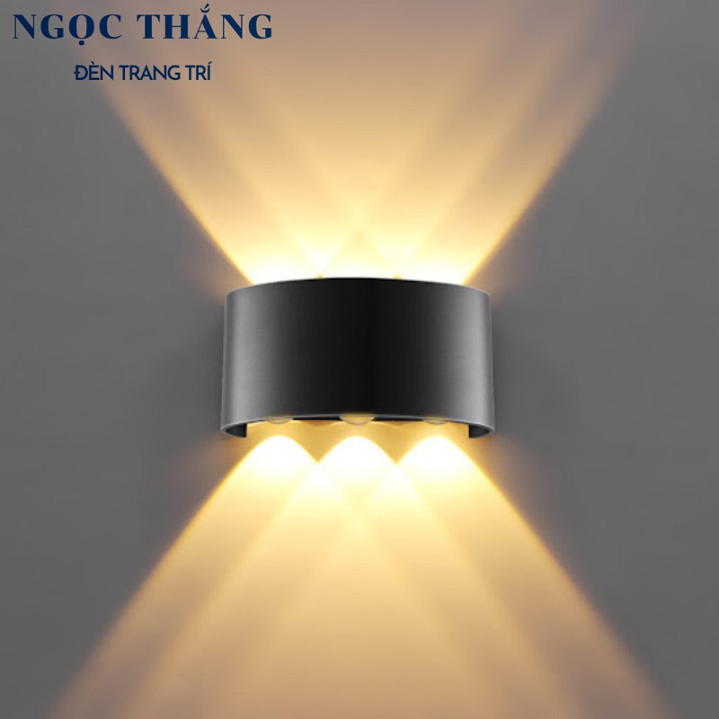 Đèn Led 8 Tia treo tường trang trí trong nhà ngoài trời Led 8W 220V VNT624 Ngọc Thắng - Image 8