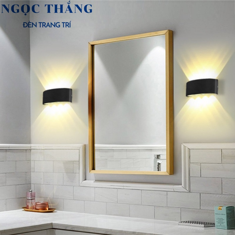 Đèn Led 8 Tia treo tường trang trí trong nhà ngoài trời Led 8W 220V VNT624 Ngọc Thắng - Image 5