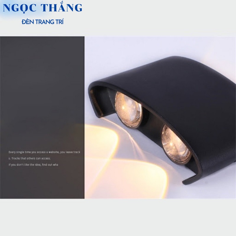 Đèn Led 8 Tia treo tường trang trí trong nhà ngoài trời Led 8W 220V VNT624 Ngọc Thắng - Image 2