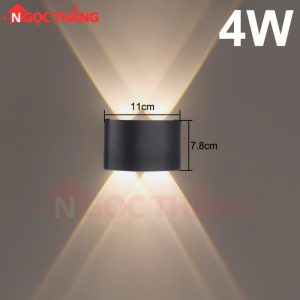 Đèn Led 8 Tia treo tường trang trí trong nhà ngoài trời Led 8W 220V VNT624 Ngọc Thắng - Ảnh 12