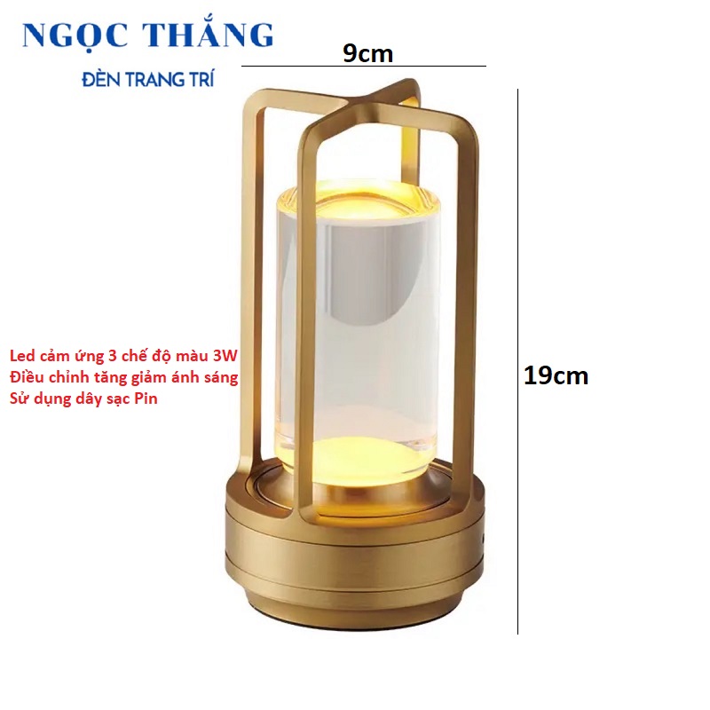 Đèn Led cảm ứng để bàn trang trí phòng ngủ bàn ăn cao cấp Led 3 chế độ màu DB03 Ngọc Thắng - Image 8