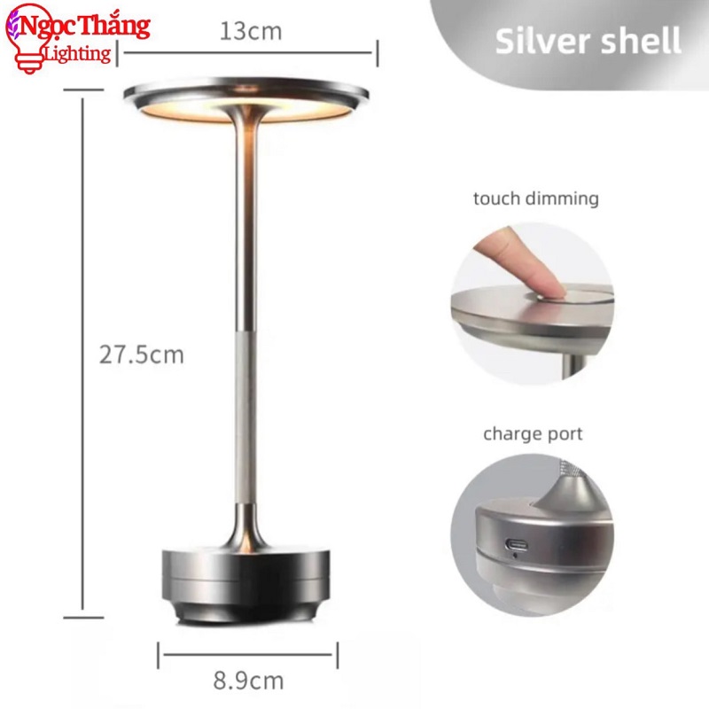 Đèn Led cảm ứng để bàn trang trí phòng ngủ bàn ăn cao cấp Led 3 chế độ màu DB04 Ngọc Thắng - Image 2