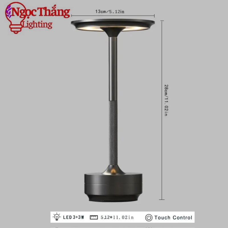 Đèn Led cảm ứng để bàn trang trí phòng ngủ bàn ăn cao cấp Led 3 chế độ màu DB04 Ngọc Thắng - Image 28