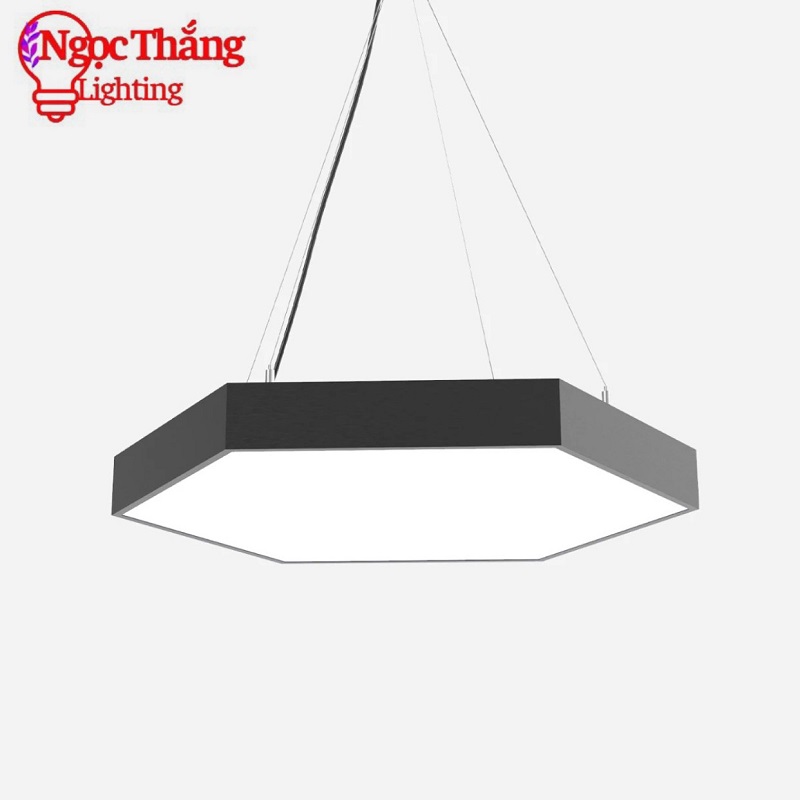 Đèn thả trần văn phòng 60cm hình lục giác và hình lục giác rỗng ánh sáng trắng 48W 220V MS01 Ngọc Thắng - Hình ảnh 12