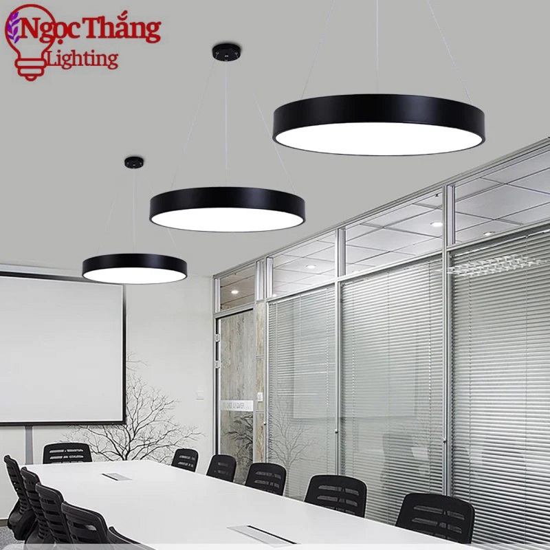 Đèn thả trần văn phòng 60cm hình tròn và hình tròn rỗng ánh sáng trắng 48W 220V MS01 Ngọc Thắng - Hình ảnh 7