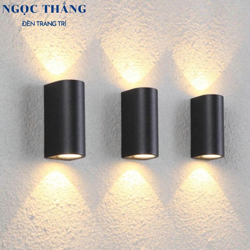 Đèn Led treo tường hắt tường trang trí ngoài trời trong nhà Led 10W 220V VNT667 màu đen Ngọc Thắng - Image 10