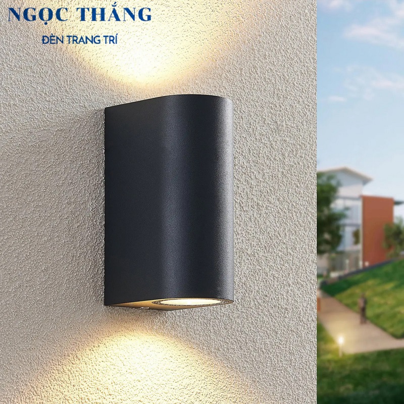 Đèn Led treo tường hắt tường trang trí ngoài trời trong nhà Led 10W 220V VNT667 màu đen Ngọc Thắng - Image 8