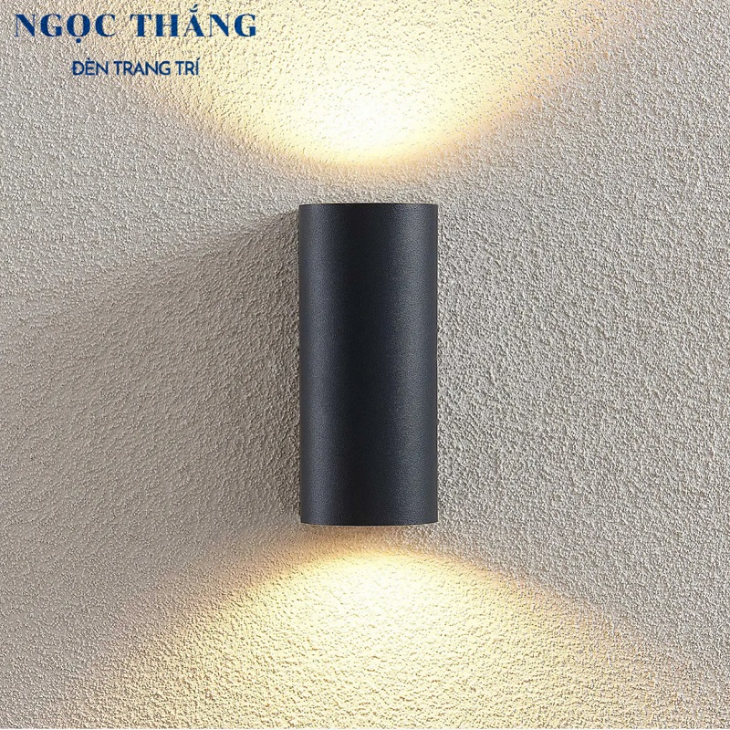 Đèn Led treo tường hắt tường trang trí ngoài trời trong nhà Led 10W 220V VNT667 màu đen Ngọc Thắng - Image 5