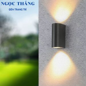 Đèn Led treo tường hắt tường trang trí ngoài trời trong nhà Led 10W 220V VNT667 màu đen Ngọc Thắng