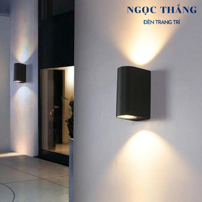 Đèn Led treo tường hắt tường trang trí ngoài trời trong nhà Led 10W 220V VNT667 màu đen Ngọc Thắng - Image 17