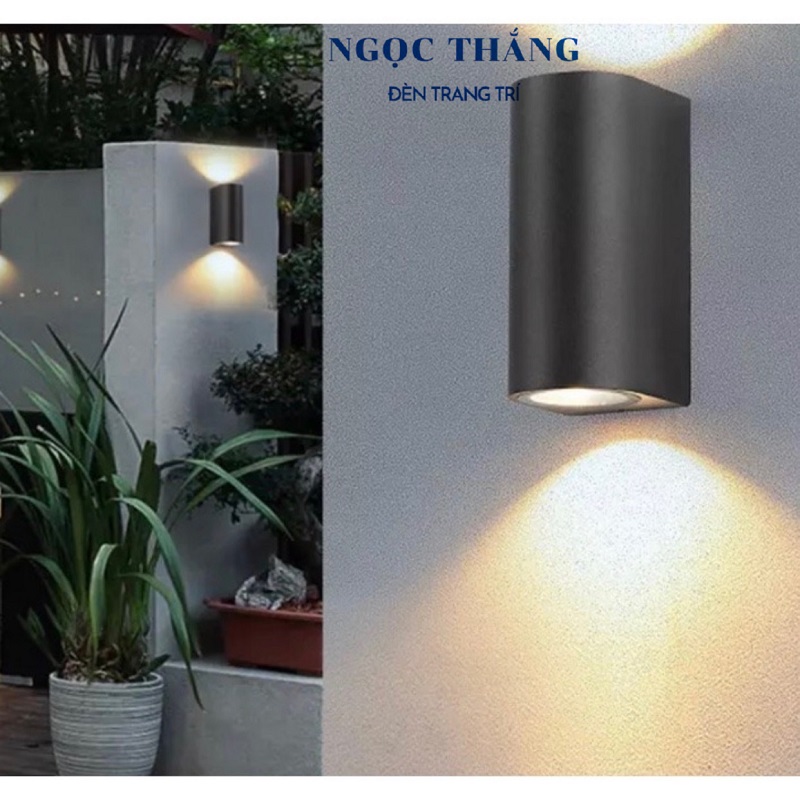 Đèn Led treo tường hắt tường trang trí ngoài trời trong nhà Led 10W 220V VNT667 màu đen Ngọc Thắng - Image 15