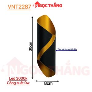 Đèn treo tường hắt tường trang trí ngoài trời cầu thang Led 10W 220V VNT2287 Ngọc Thắng - Ảnh 6