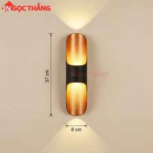 Đèn Led treo tường 37cm ngoài trời hắt tường cầu thang Led 10W 220V VNT672 Ngọc Thắng - Ảnh 3