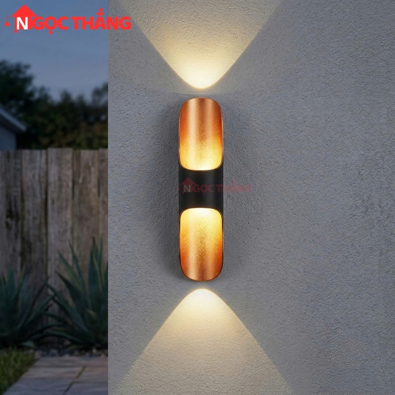 Đèn Led treo tường 37cm ngoài trời hắt tường cầu thang Led 10W 220V VNT672 Ngọc Thắng - Ảnh 5
