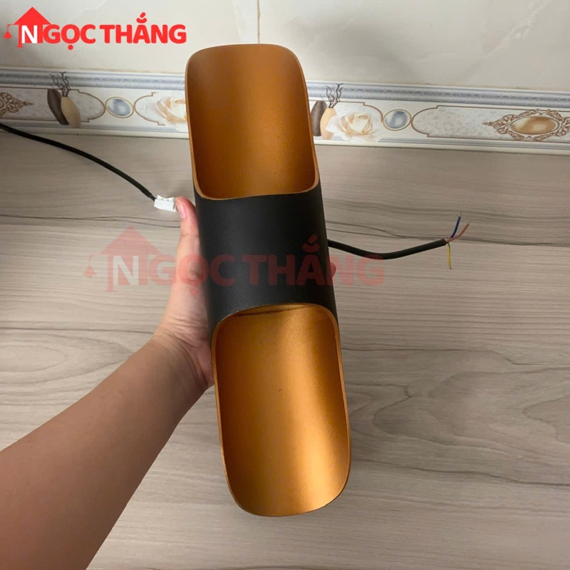 Đèn Led treo tường 37cm ngoài trời hắt tường cầu thang Led 10W 220V VNT672 Ngọc Thắng - Ảnh 8