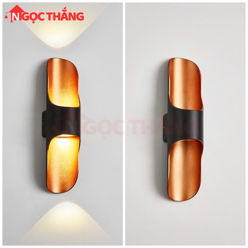 Đèn Led treo tường 37cm ngoài trời hắt tường cầu thang Led 10W 220V VNT672 Ngọc Thắng - Ảnh 9