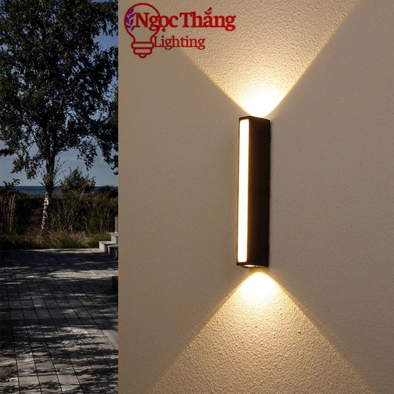 Đèn ốp tường hắt tường ngoài trời trang trí phòng ngủ phòng khách cầu thang Led 18W 220V VNT76 Ngọc Thắng