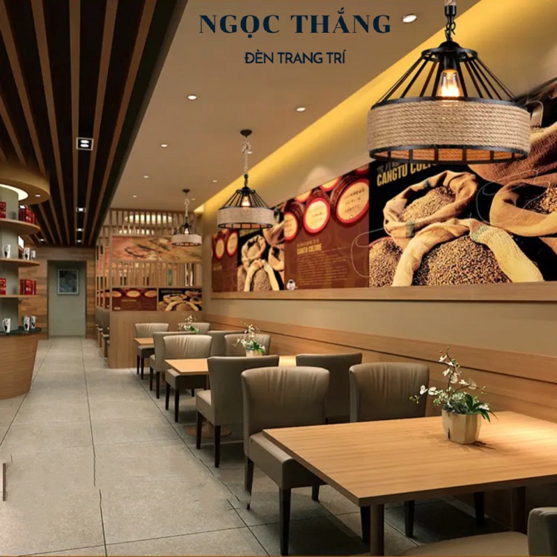 Đèn thả trần trang trí bàn ăn quán cà phê 220V TTK115 Ngọc Thắng (Tặng kèm bóng đèn Led Edison) - Hình ảnh 2