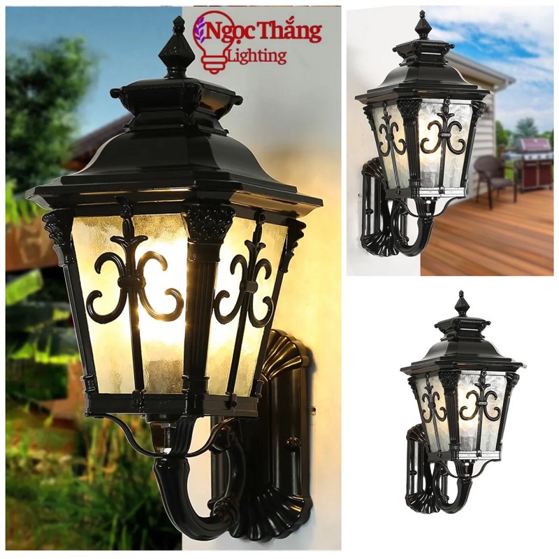 Đèn treo tường gắn tường ốp cột đèn trụ cổng ngoài trời 220V VNT6635 Ngọc Thắng - Ảnh 9