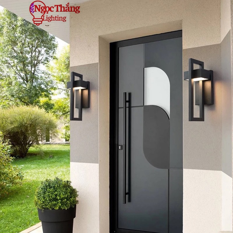 Đèn treo tường ngoài trời chống nước cao 42cm trang trí trong nhà Led 12W 220V VNT105 Ngọc Thắng - Image 4