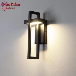 Đèn treo tường ngoài trời chống nước cao 42cm trang trí trong nhà Led 12W 220V VNT105 Ngọc Thắng