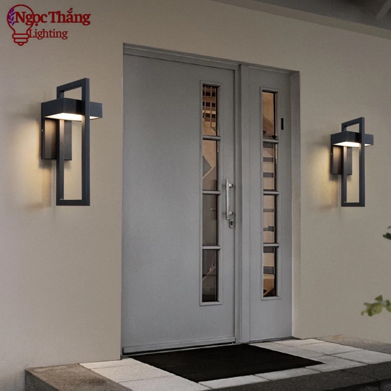 Đèn treo tường ngoài trời chống nước cao 42cm trang trí trong nhà Led 12W 220V VNT105 Ngọc Thắng - Image 7