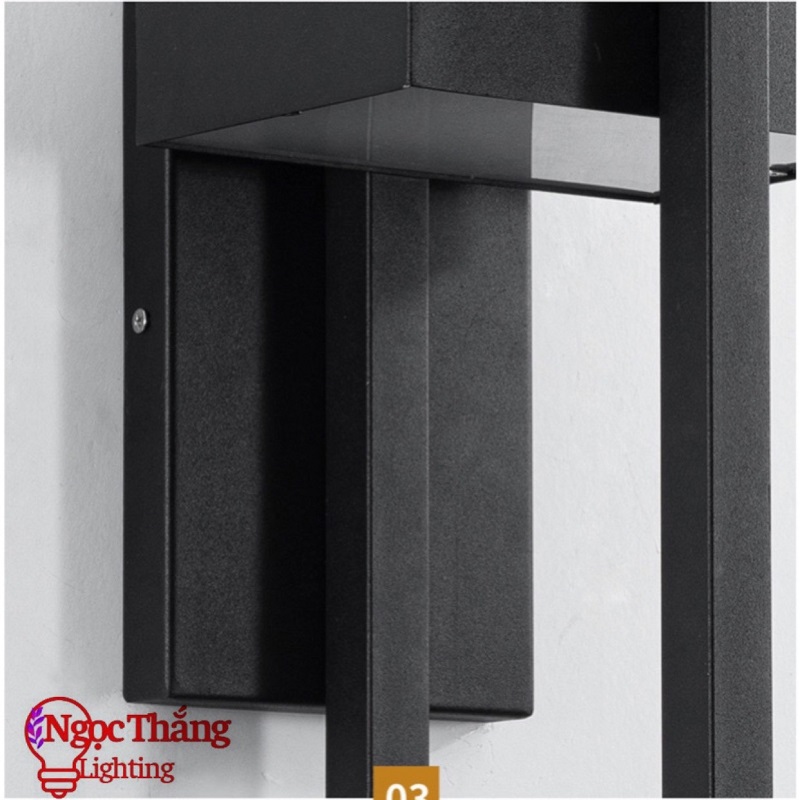 Đèn treo tường ngoài trời chống nước cao 42cm trang trí trong nhà Led 12W 220V VNT105 Ngọc Thắng - Image 2