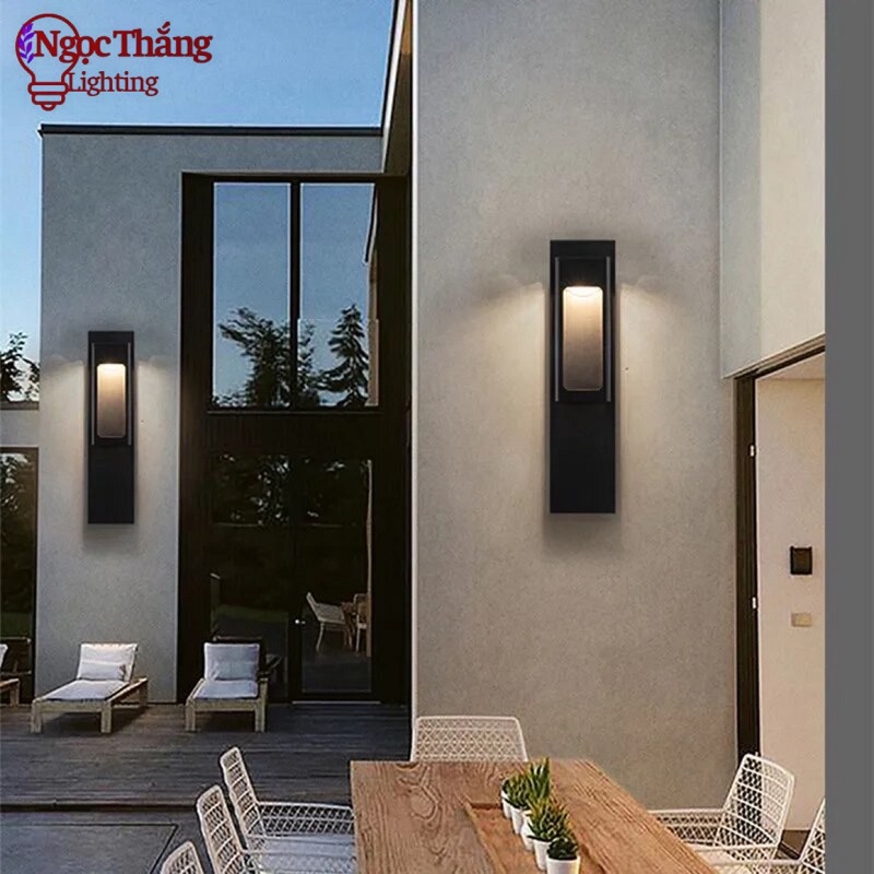 Đèn ốp tường gắn tường cao 50cm treo tường ngoài trời trang trí trong nhà Led 12W 220V VNT108 Ngọc Thắng - Hình ảnh 4